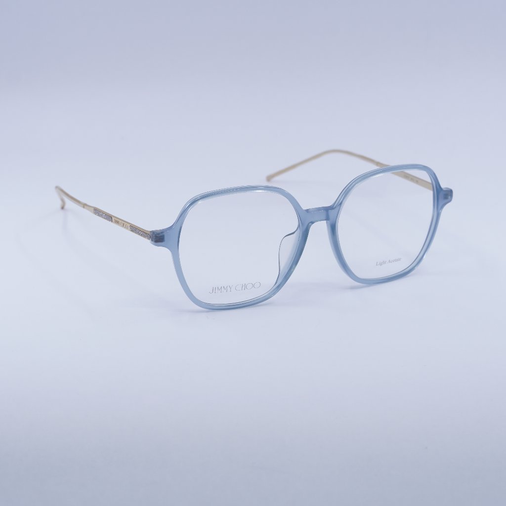 Jimmy Choo Jc367/F 0mvu 00 Eyeglasses - Azure/Gold Frame 52mm